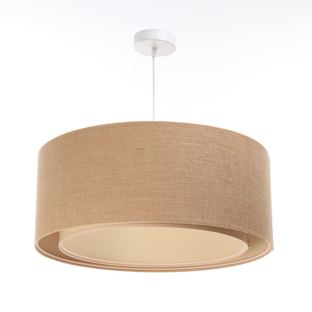 BPS Koncept Boho hanglamp 1x60 W crème-beige 06A-002-40