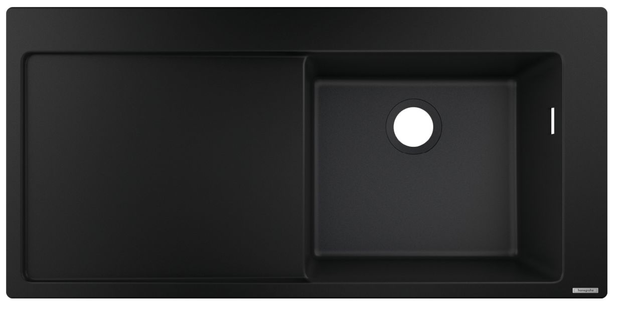 Hansgrohe S 51 spoelbak van graniet 105x51 cm zwart 43314170