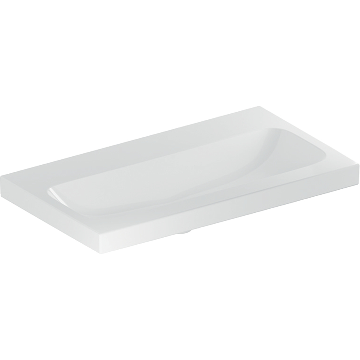 Geberit iCon wastafel 75x42 cm rechthoekig meubel-opbouw wit glans 501.842.00.8