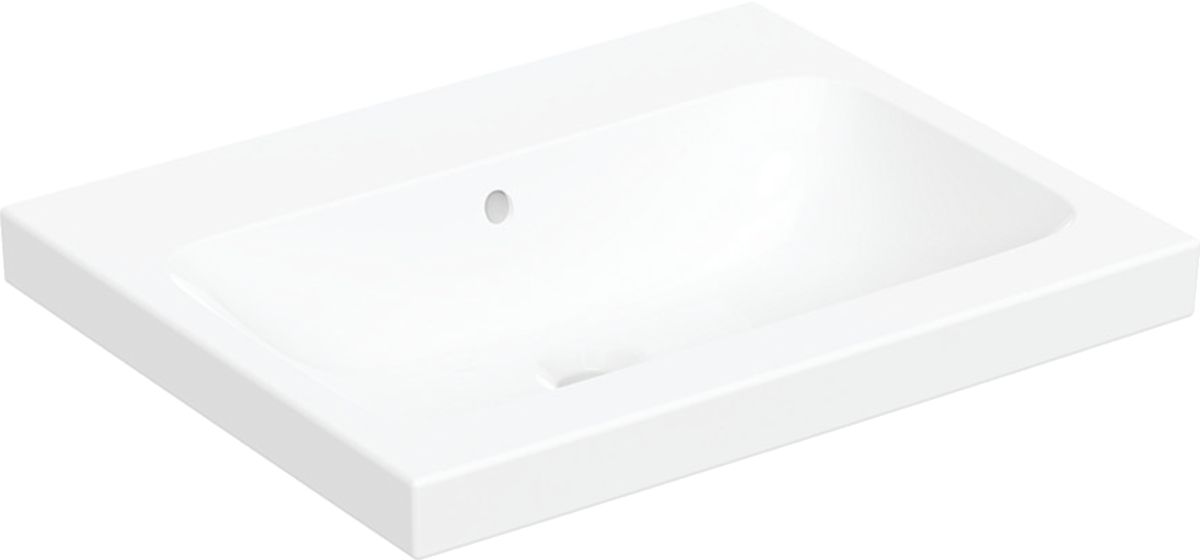 Geberit iCon wastafel 60x48 cm rechthoekig opbouw wit glans 501.847.00.4