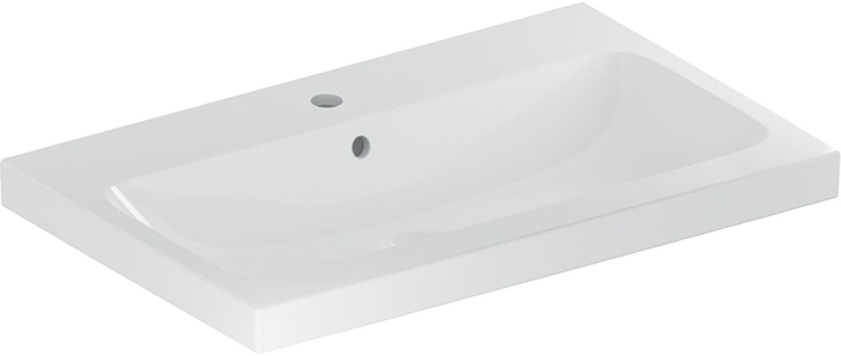 Geberit iCon wastafel 75x48 cm rechthoekig meubel wit glans 501.835.00.2