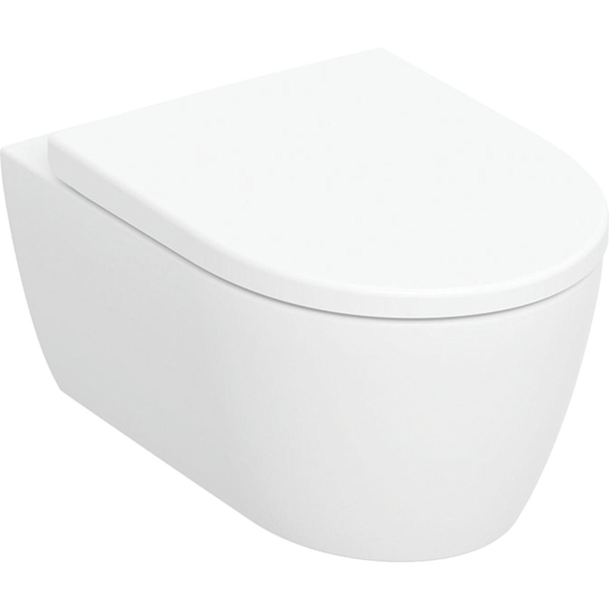 Geberit iCon set toiletpot met toiletbril hangend zonder kraag wit glans 501.664.00.1