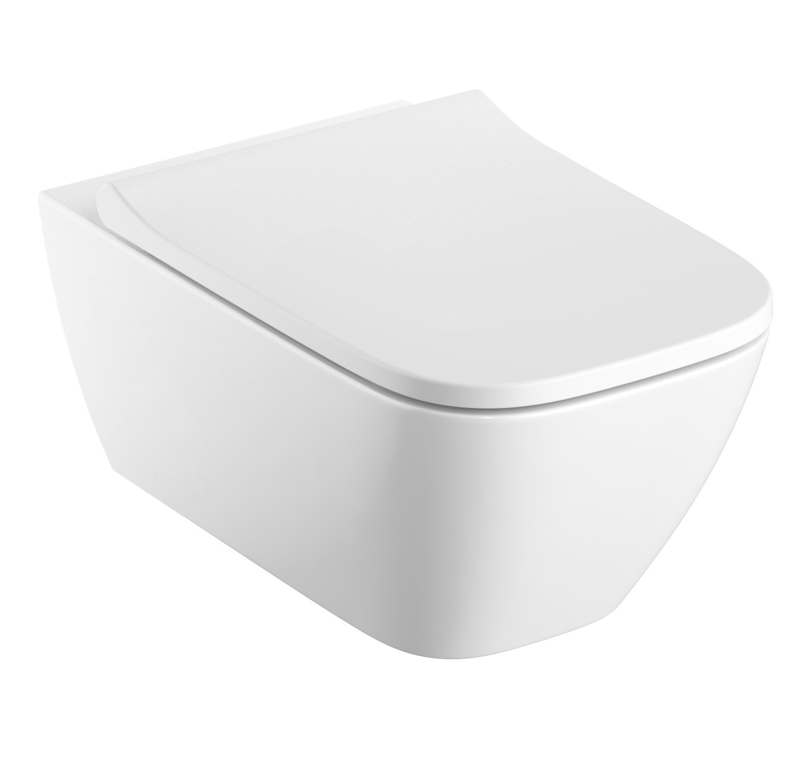 Geberit Smyle Square toiletpot hangend zonder kraag wit 500.208.01.8