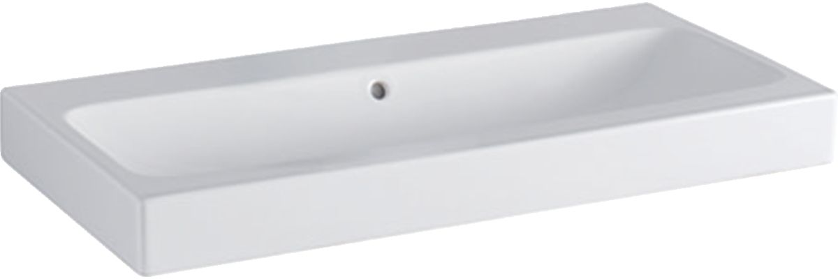Geberit iCon wastafel 90x48.5 cm rechthoekig meubel wit glans 124093600