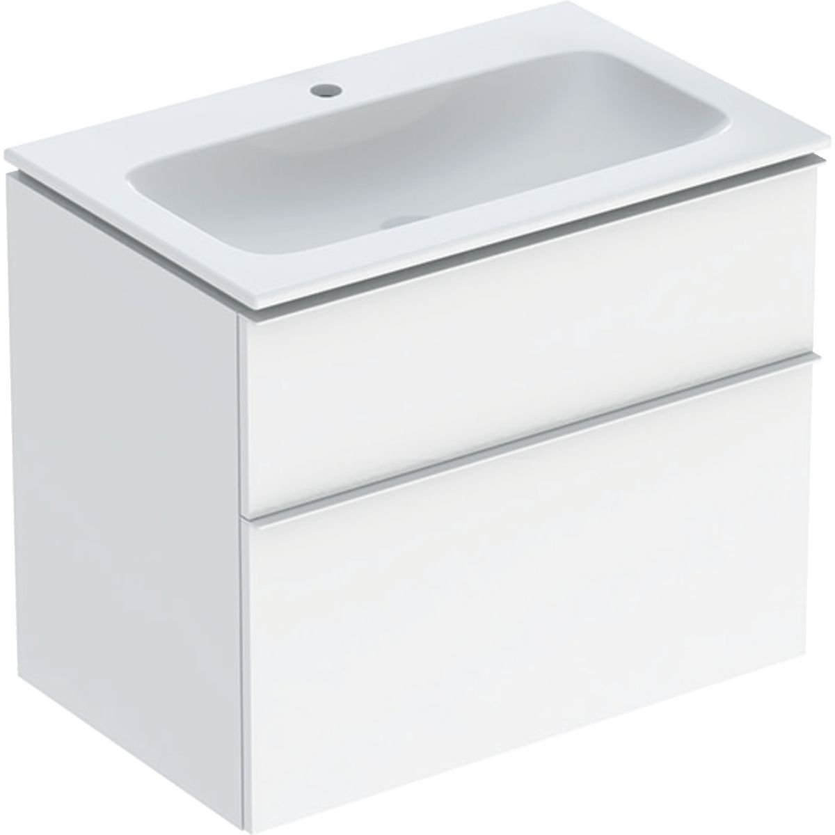 Geberit iCon wastafel met kast 75 cm wit 502.332.01.1