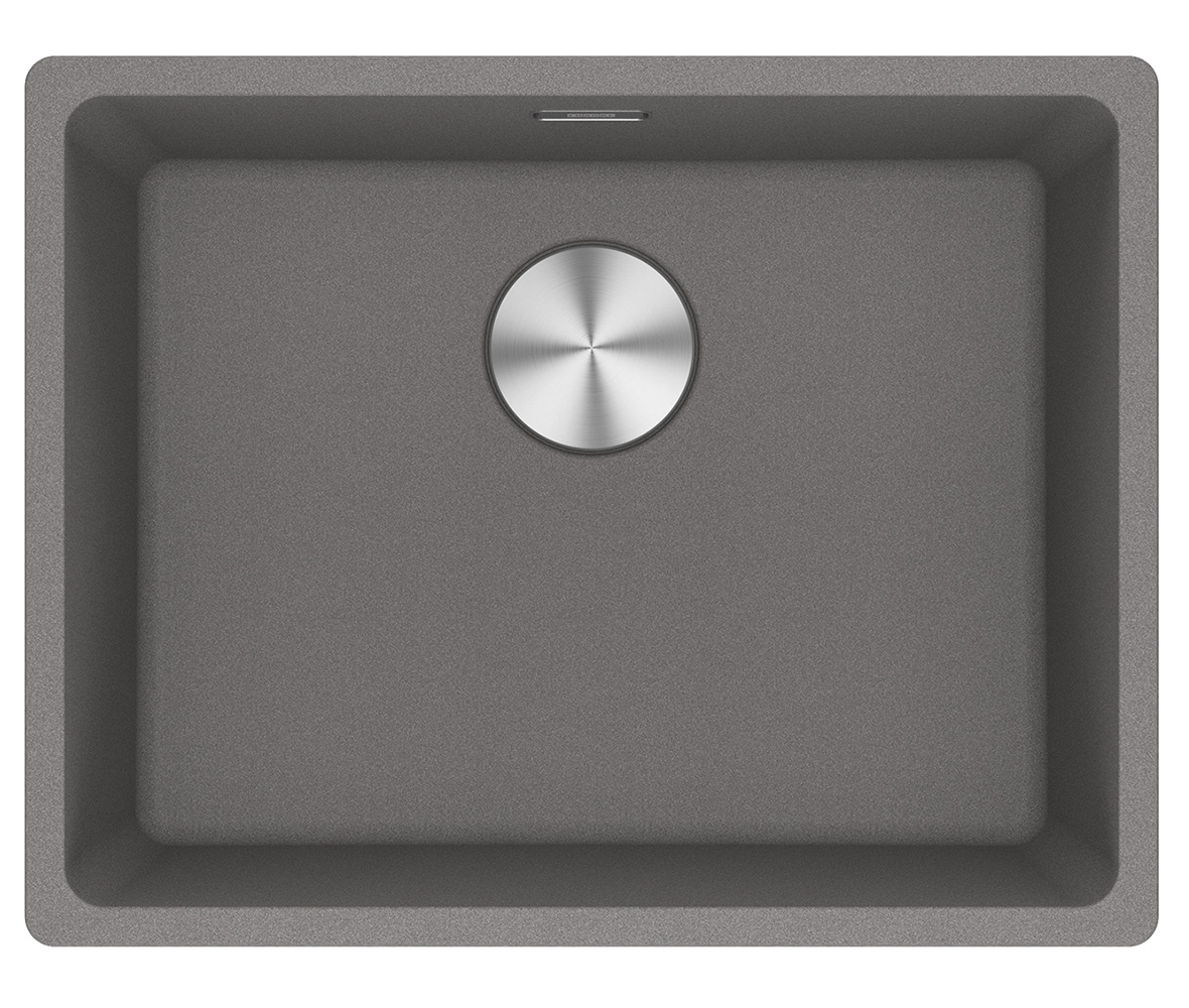 Franke Maris spoelbak van graniet 55x43 cm grijs/grafiet/onyx 125.0687.254