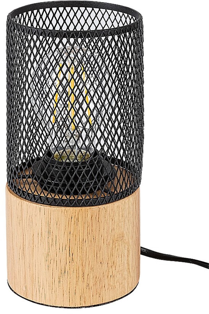 Rabalux Callum tafellamp 1x25 W zwart-hout 74040
