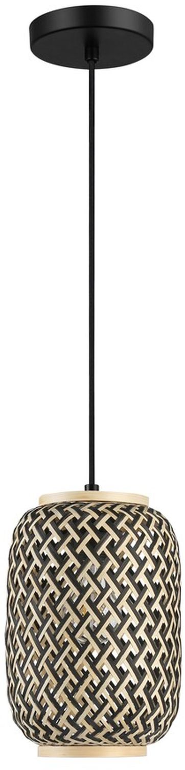 Rabalux Adalla hanglamp 1x40 W zwart-rattan 72091