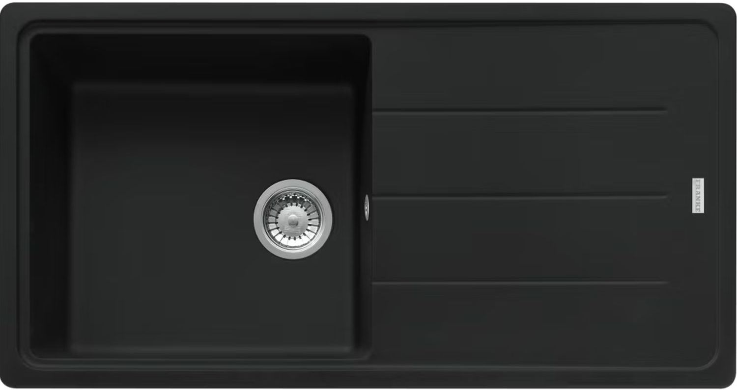 Franke Basis spoelbak van graniet 97x50 cm zwart 114.0676.291