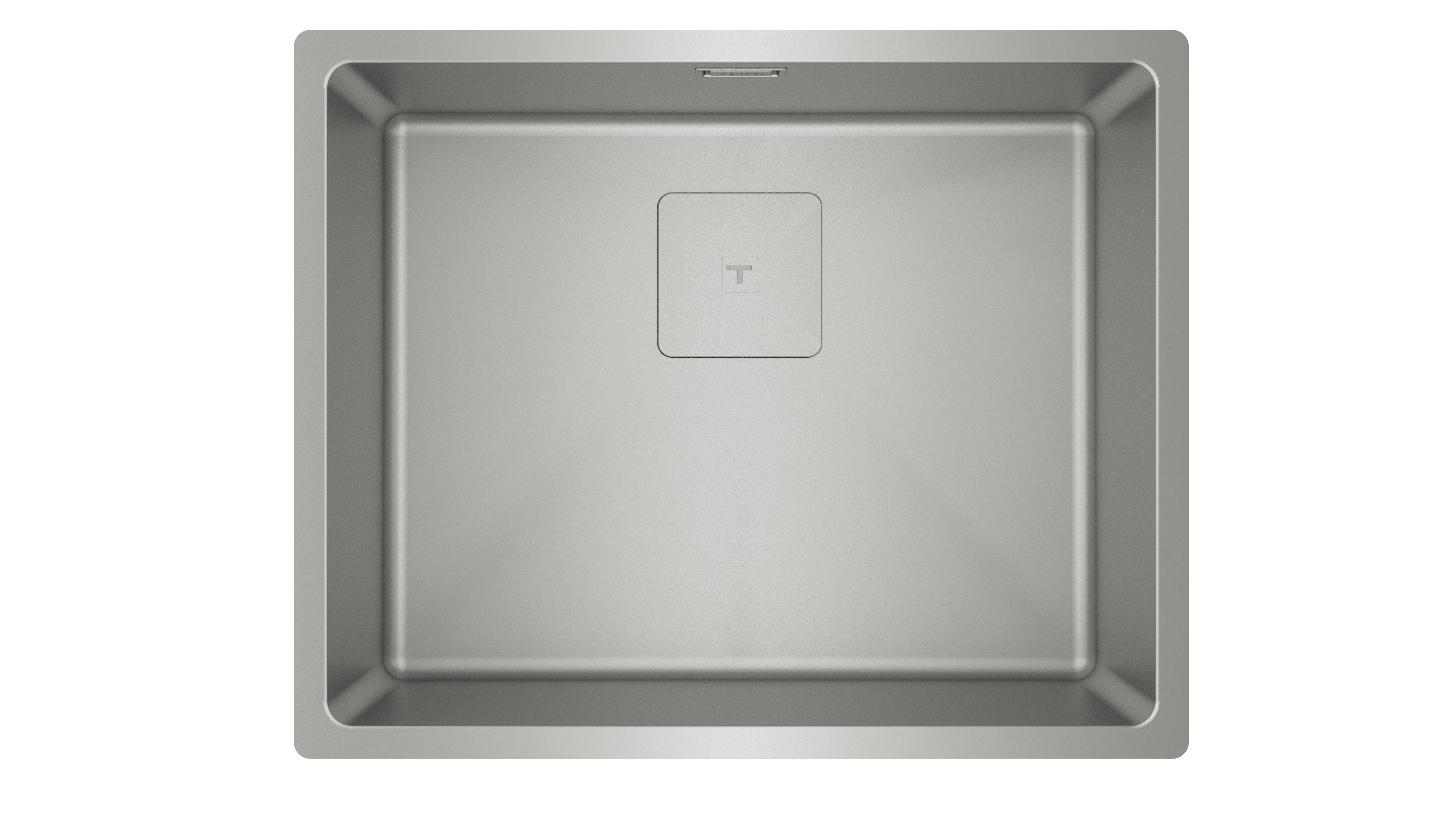 Teka Flexlinea stalen spoelbak met sifon 54x44 cm staal 115000062