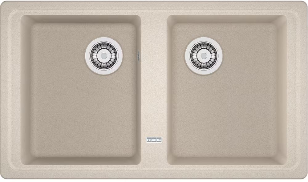 Franke Basis spoelbak van graniet 86x50 cm beige-bruin 114.0676.265