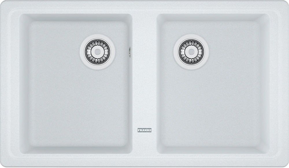 Franke Basis spoelbak van graniet 86x50 cm wit 114.0676.270
