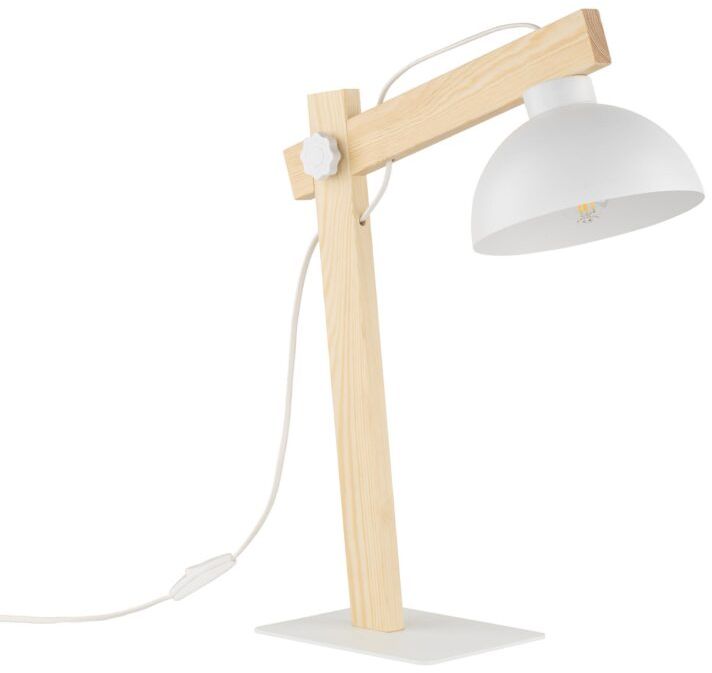 TK Lighting Oslo tafellamp 1x15 W wit-hout 5347