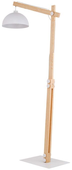 TK Lighting Oslo staanlamp 1x15 W wit-hout 5592