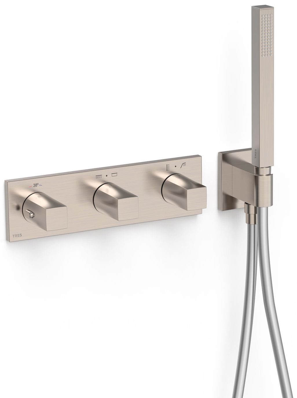 Tres B-System bad- en douchekraan inbouw met thermostaat || 30725401AC