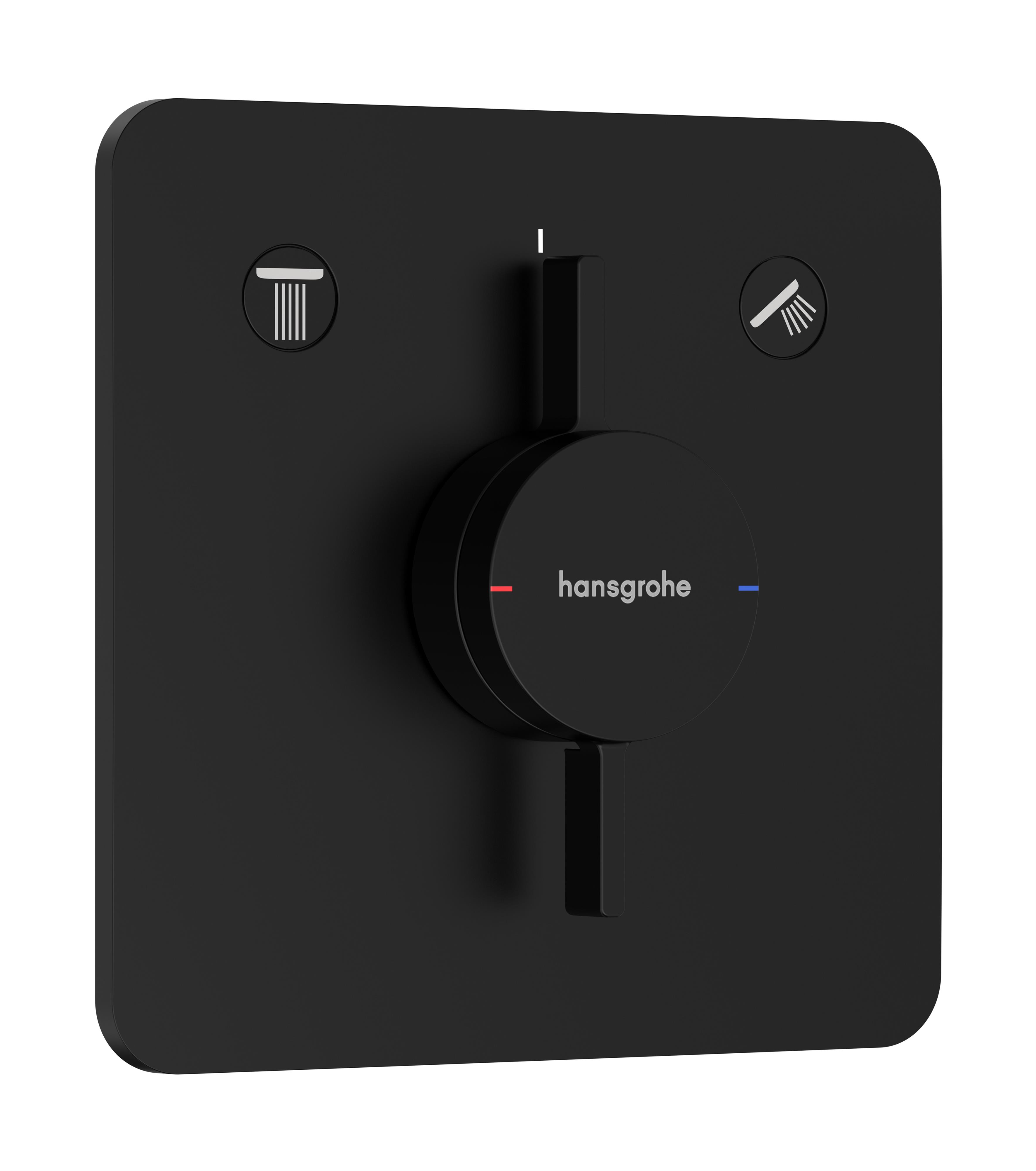 Hansgrohe DuoTurn bad- en douchekraan inbouw zwart 75414670