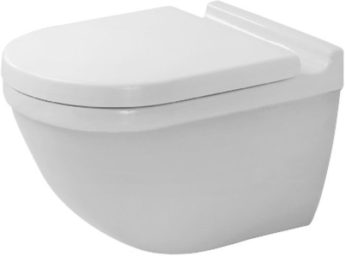 Duravit Starck 3 toiletpot hangend zonder kraag wit 2527092000
