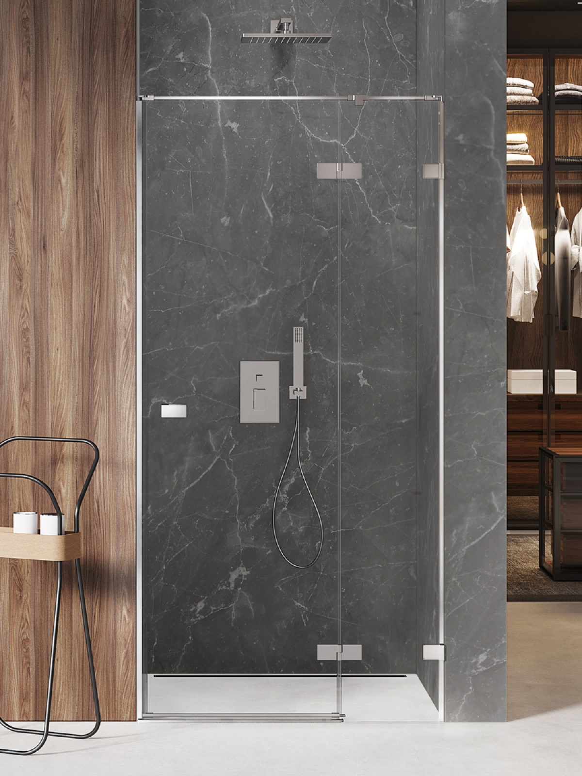 New Trendy Avexa douchedeur 100 cm kantelbaar chroom glans/helder glas EXK-1446