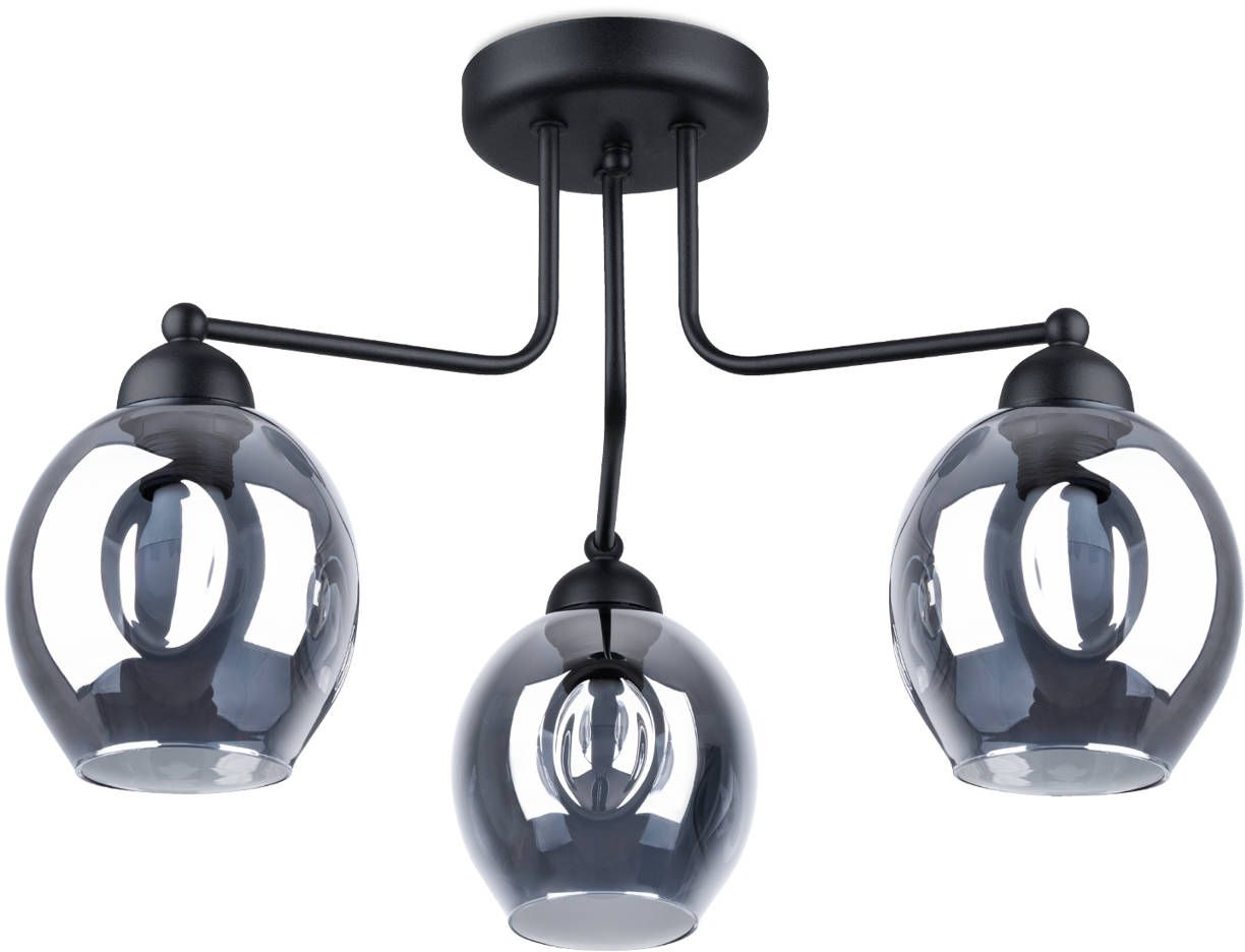 Sollux Lighting Fillan plafondlamp 3x60 W zwart SL.1144