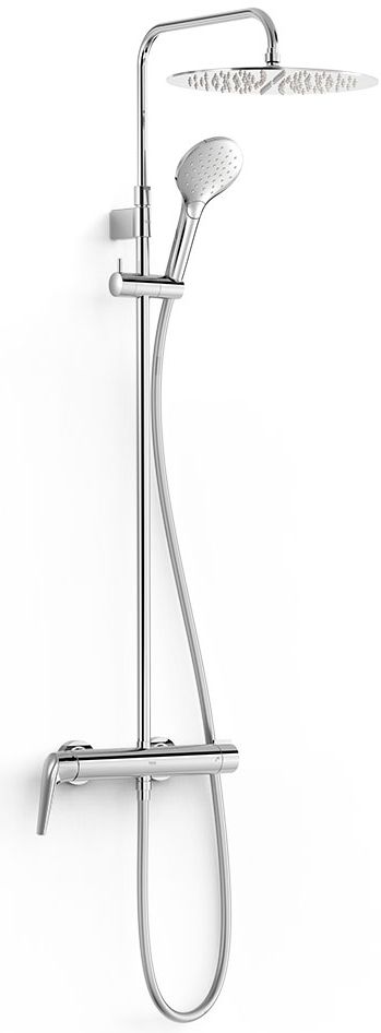 Tres Fuji doucheset wand met regendouche chroom 28119701