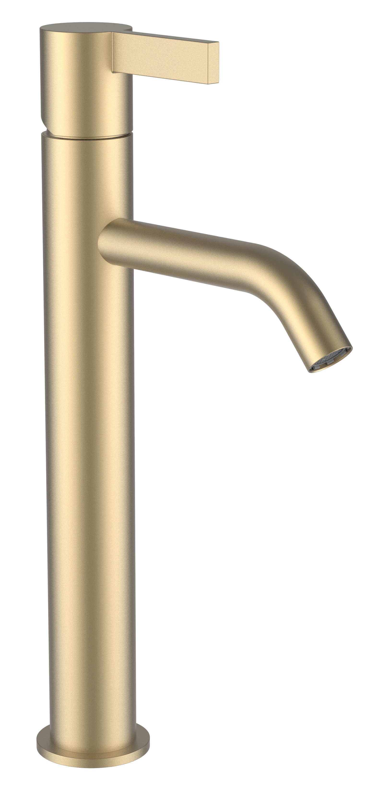 Laufen Kartell wastafelkraan staand gouden H3113380831201