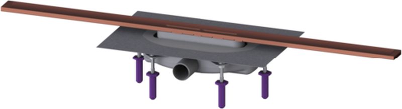 Kessel Linearis Infinity doucheafvoer 90 cm koper 45303.09