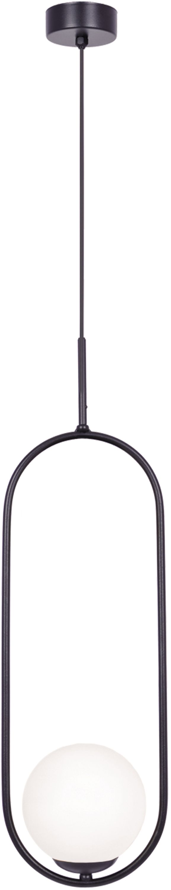 Kaja Parva hanglamp 1x40 W zwart-melkachtig K-5100