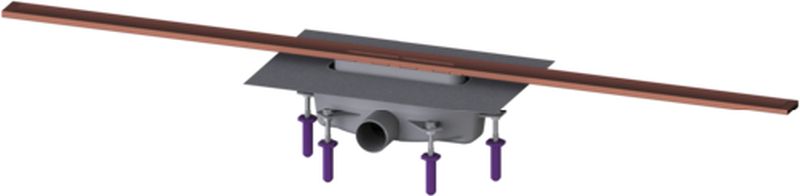 Kessel Linearis Infinity doucheafvoer 120 cm koper 45203.12