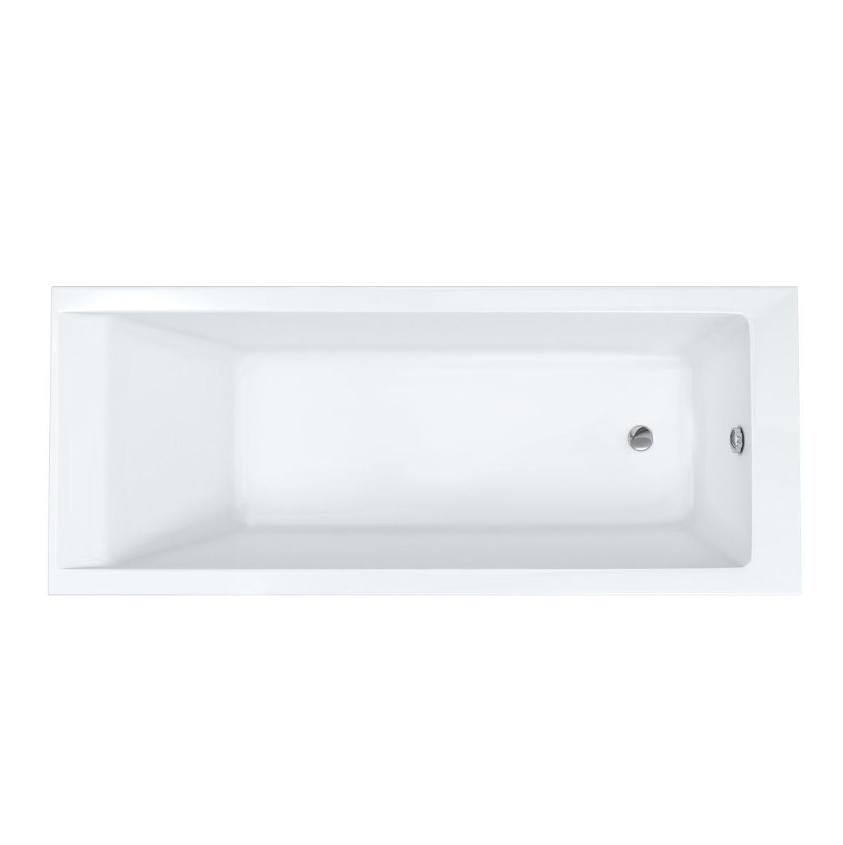 Oltens Langfoss rechthoekig bad 170x70 cm wit 10004900