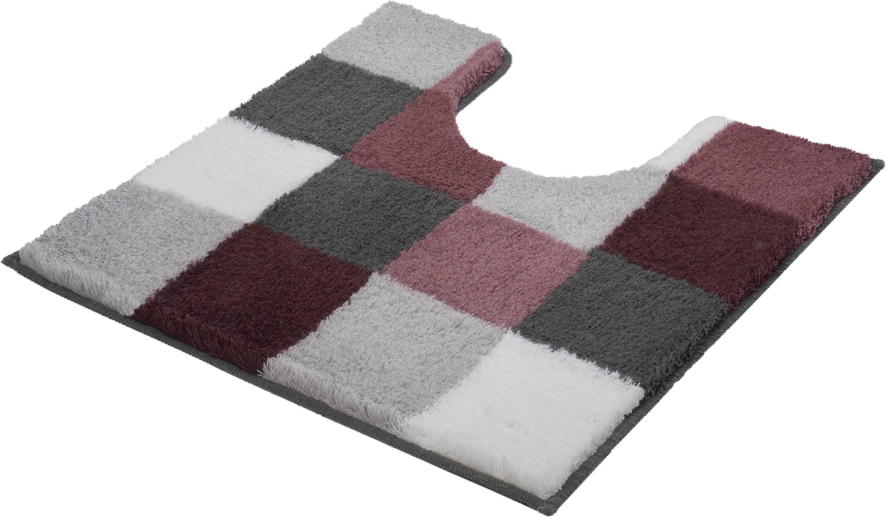 Kleine Wolke Caro badkamermatje 55x55 cm onder het toilet kleurenmix 5426407129