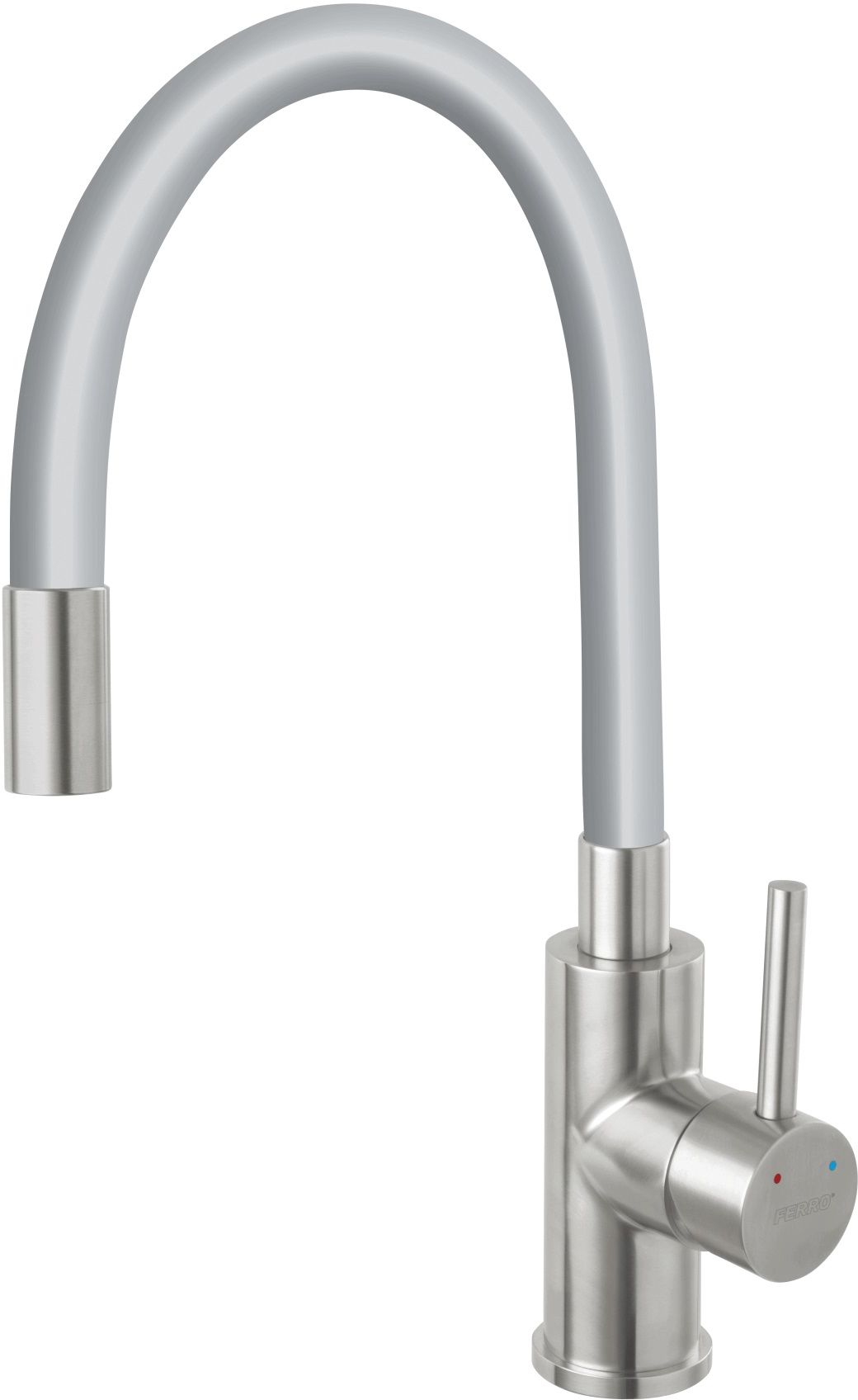 Ferro Zumba keukenkraan staand grafiet /grijs-inox BZA4SSS