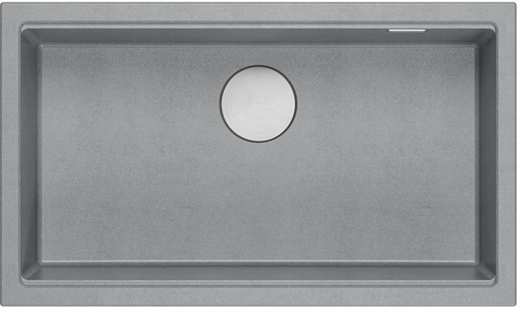 Quadron Logan graniteq spoelbak 76x45 cm grijs/grafiet/onyx HQD7644U5_BS_U