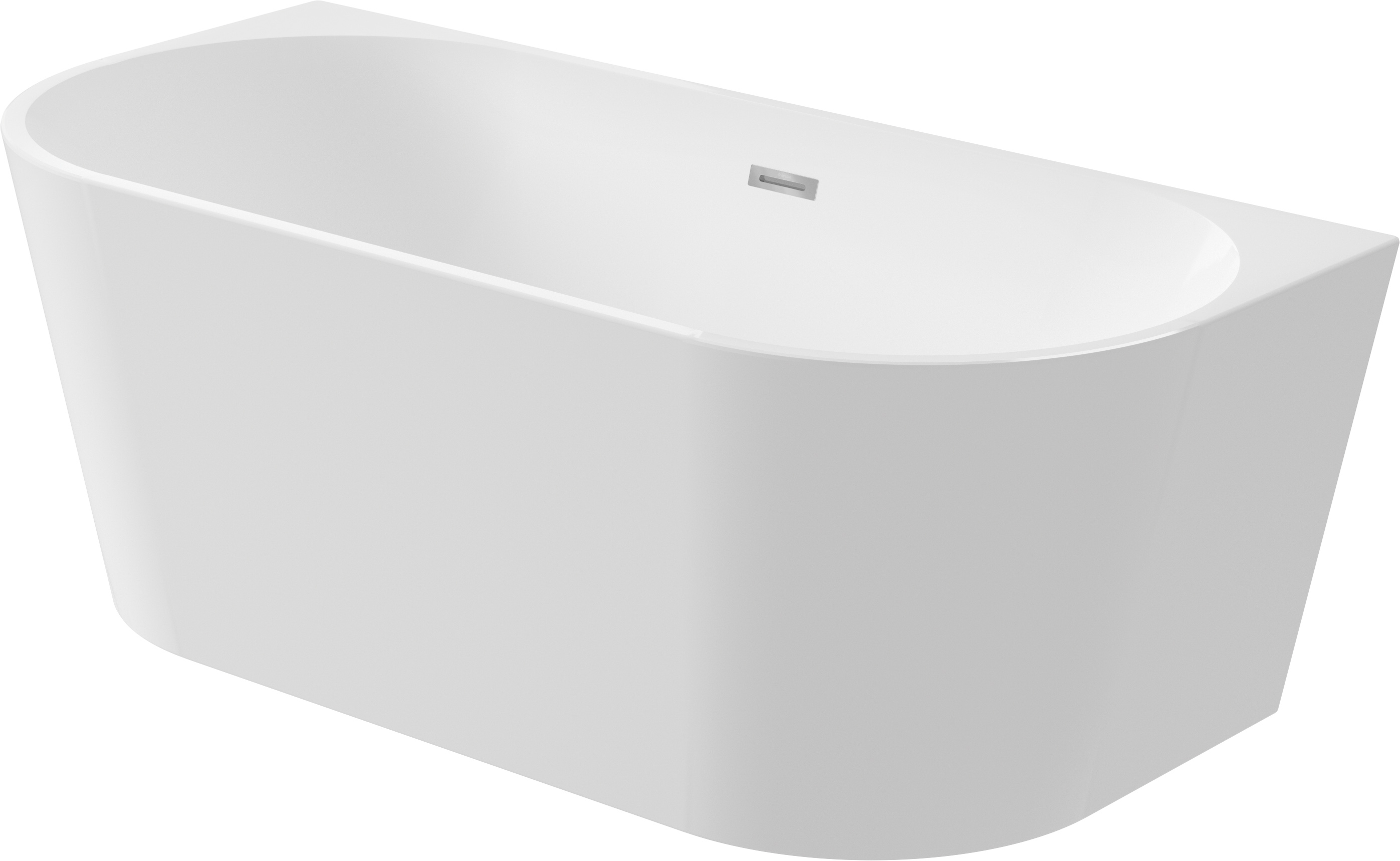 Deante Silia aan de muur gemonteerd bad 160x75 cm wit KDS016W