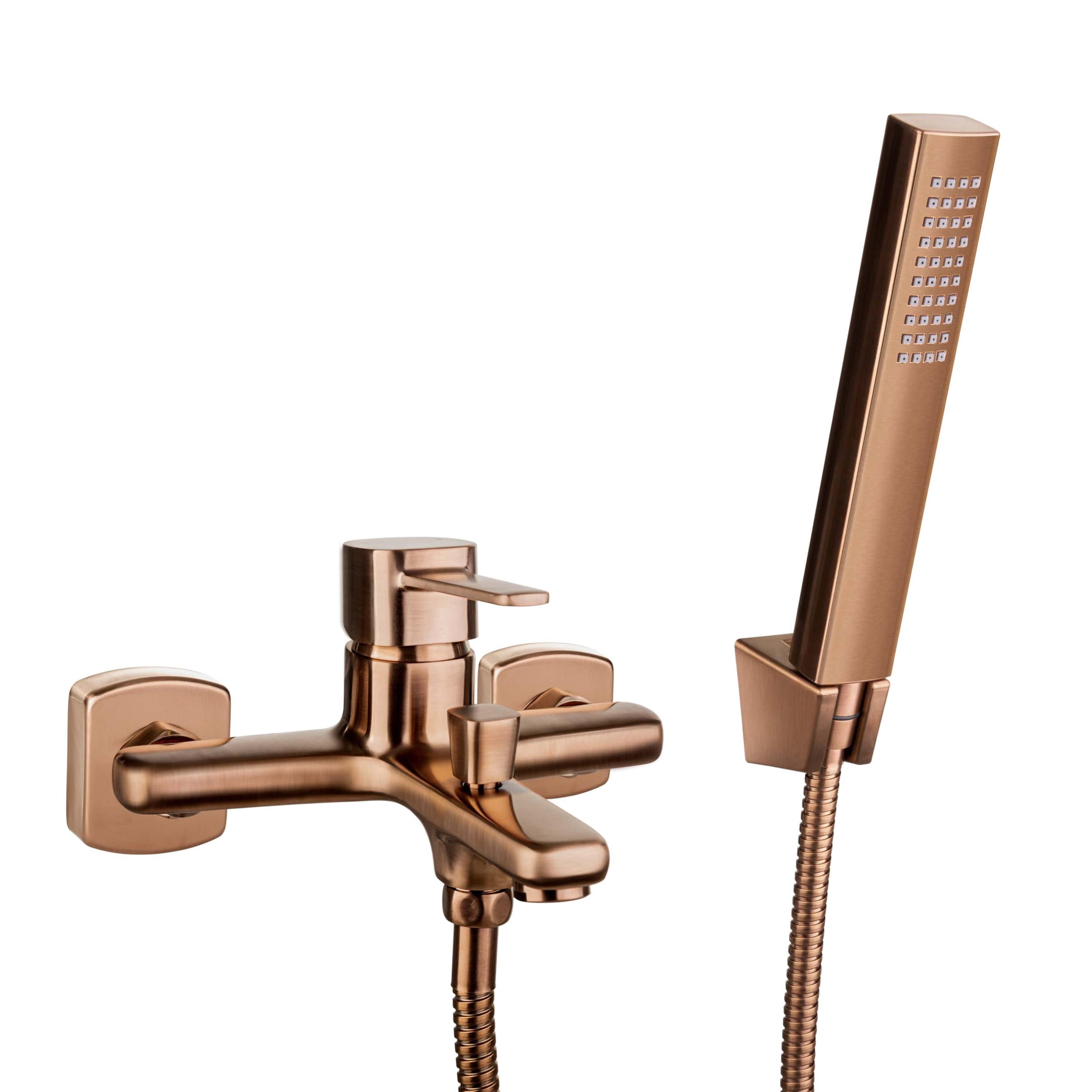 Invena Glamour bad- en douchekraan wand koper BW02014