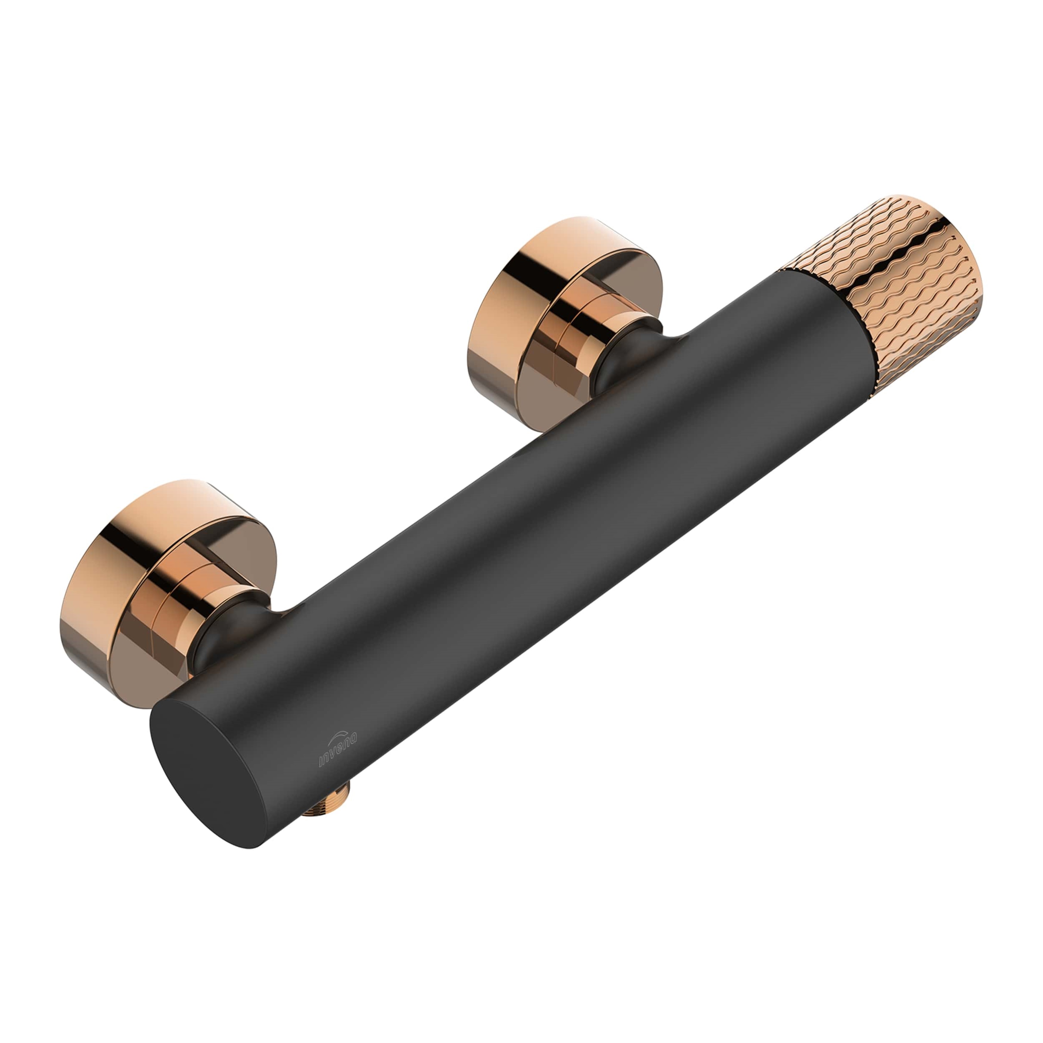 Invena Moonlight douchekraan wand zwart-gouden BN77014