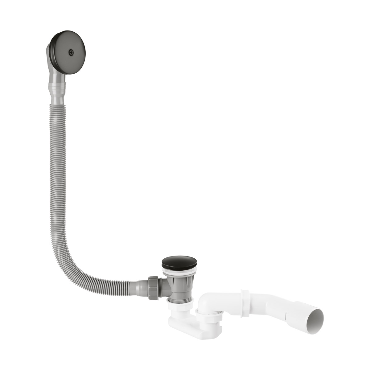 Oltens Anker badkuipsifon mat zwart 03003300