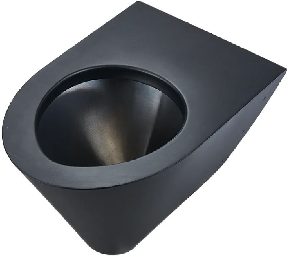 Faneco toiletpot hangend vandalismebestendig zwart N13018BL