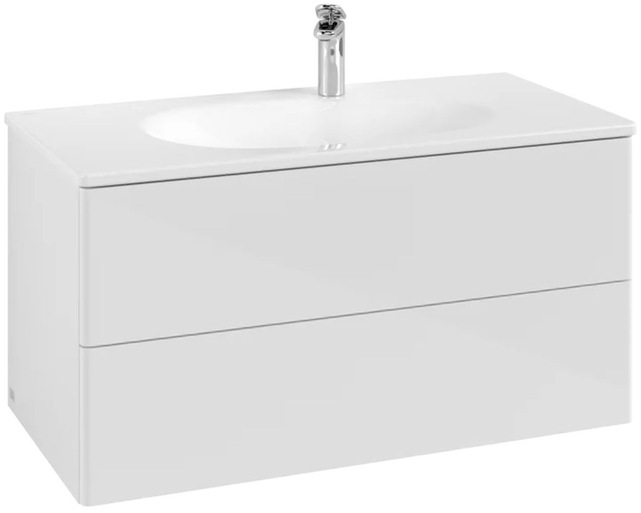 Villeroy & Boch Antao kast 98.8x49.6x50.4 cm hangend onder de wastafel wit K05000GF