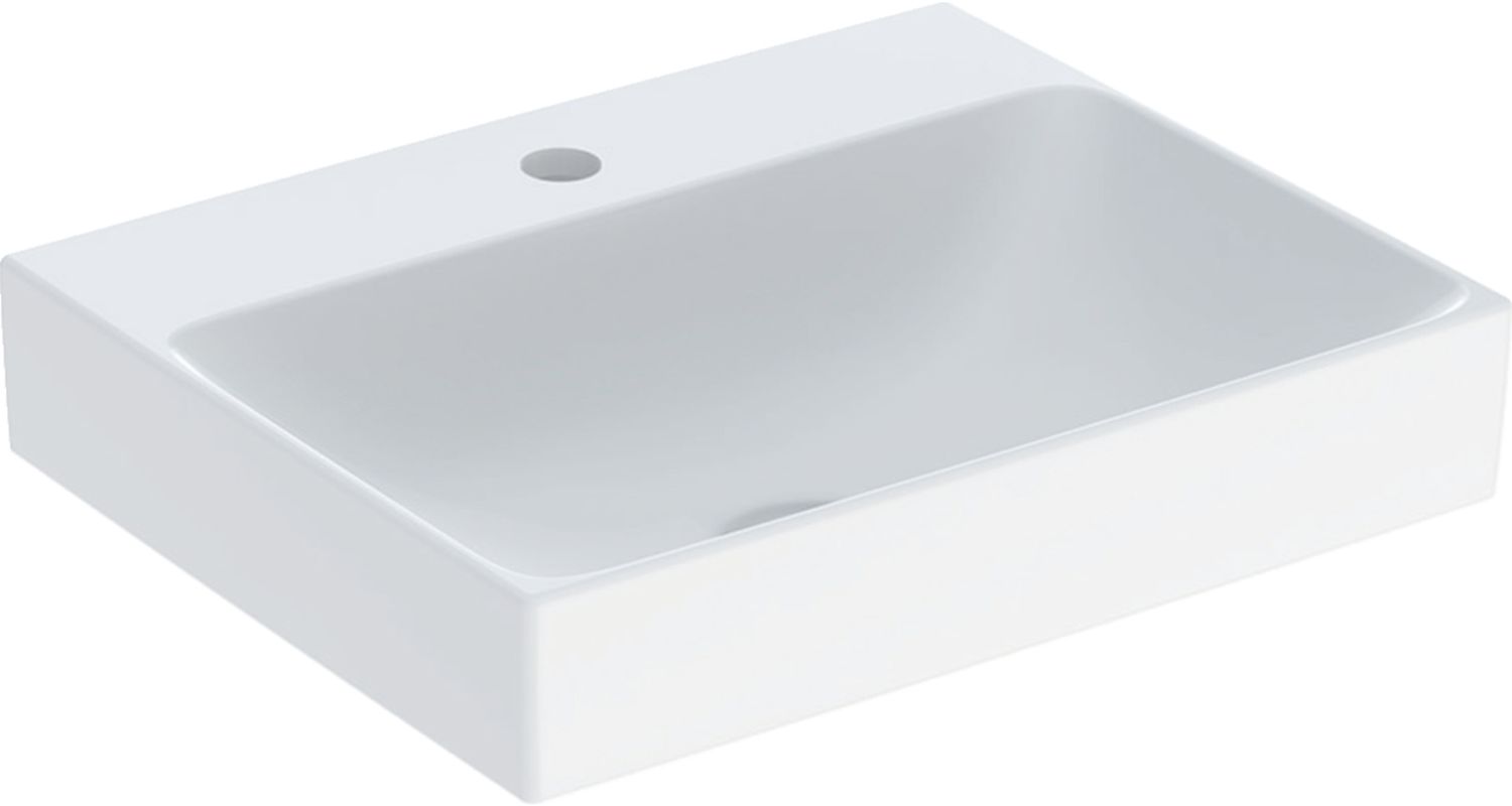 Geberit One wastafel 50x41 cm rechthoekig opbouw wit glans 505.030.01.6