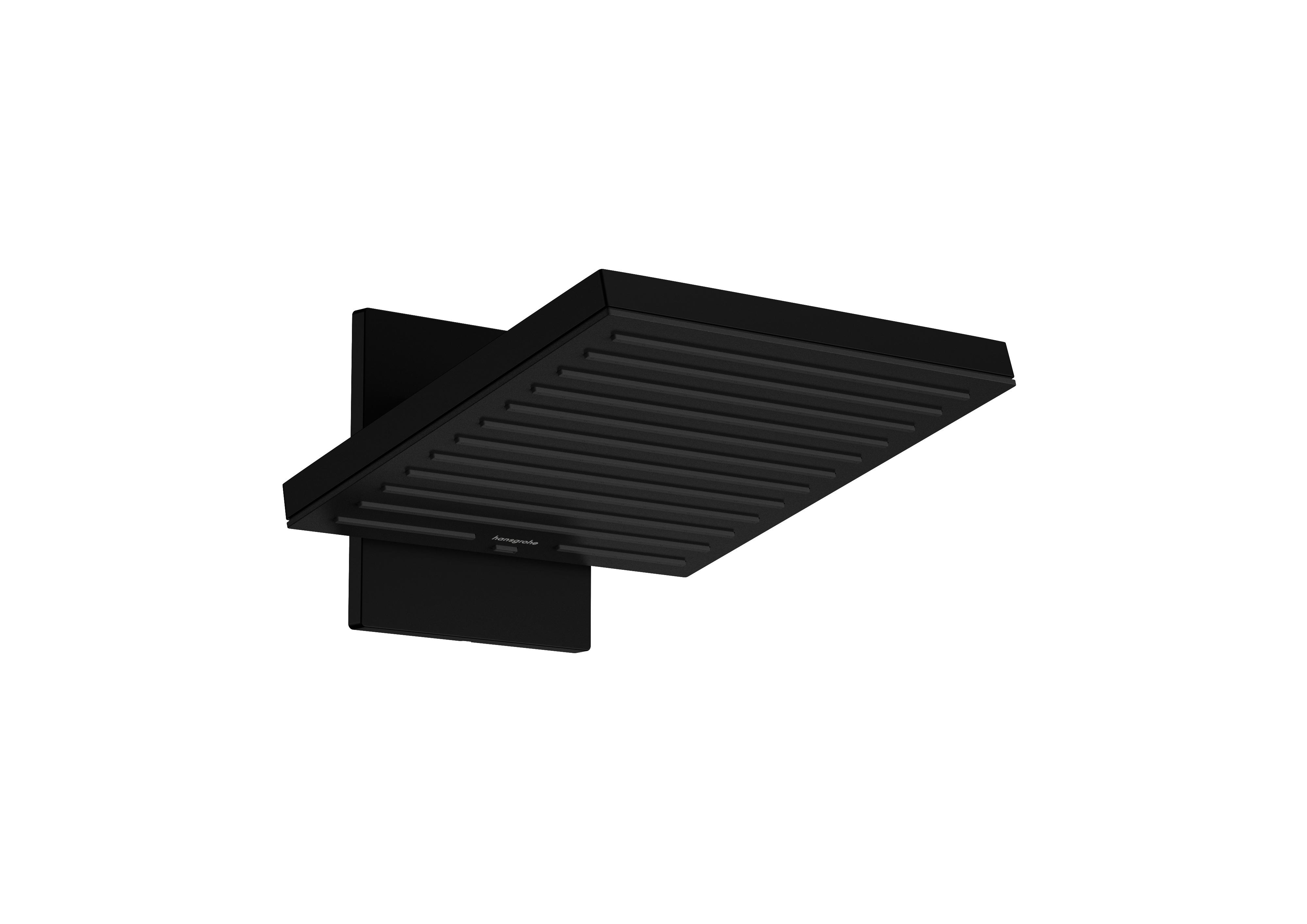 Hansgrohe Pulsify E regendouche met arm 26x26 cm vierkant zwart 24350670