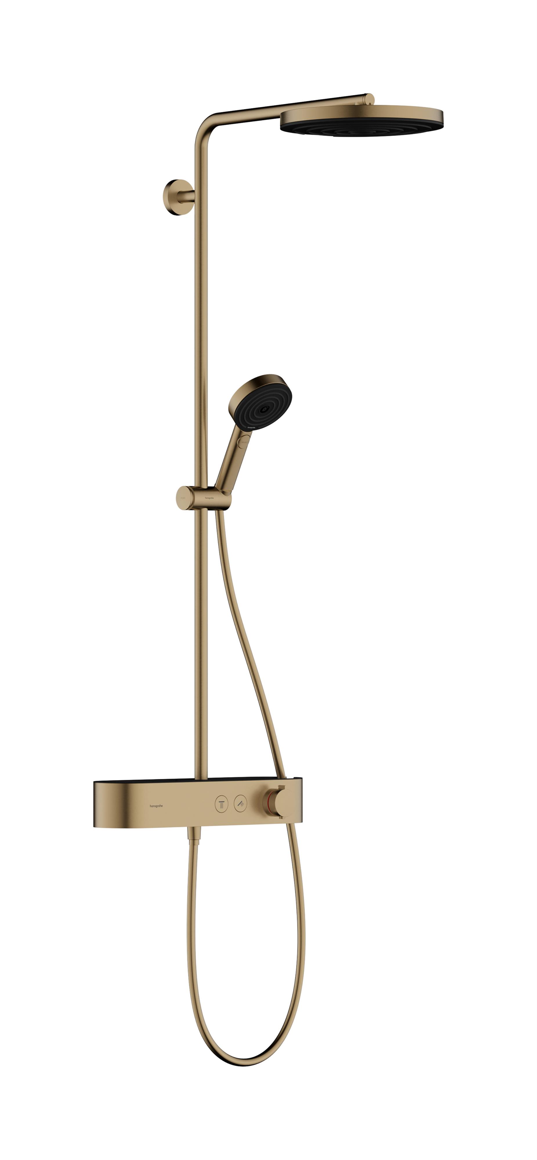 Hansgrohe Pulsify S doucheset wand met thermostaat met regendouche || 24221140