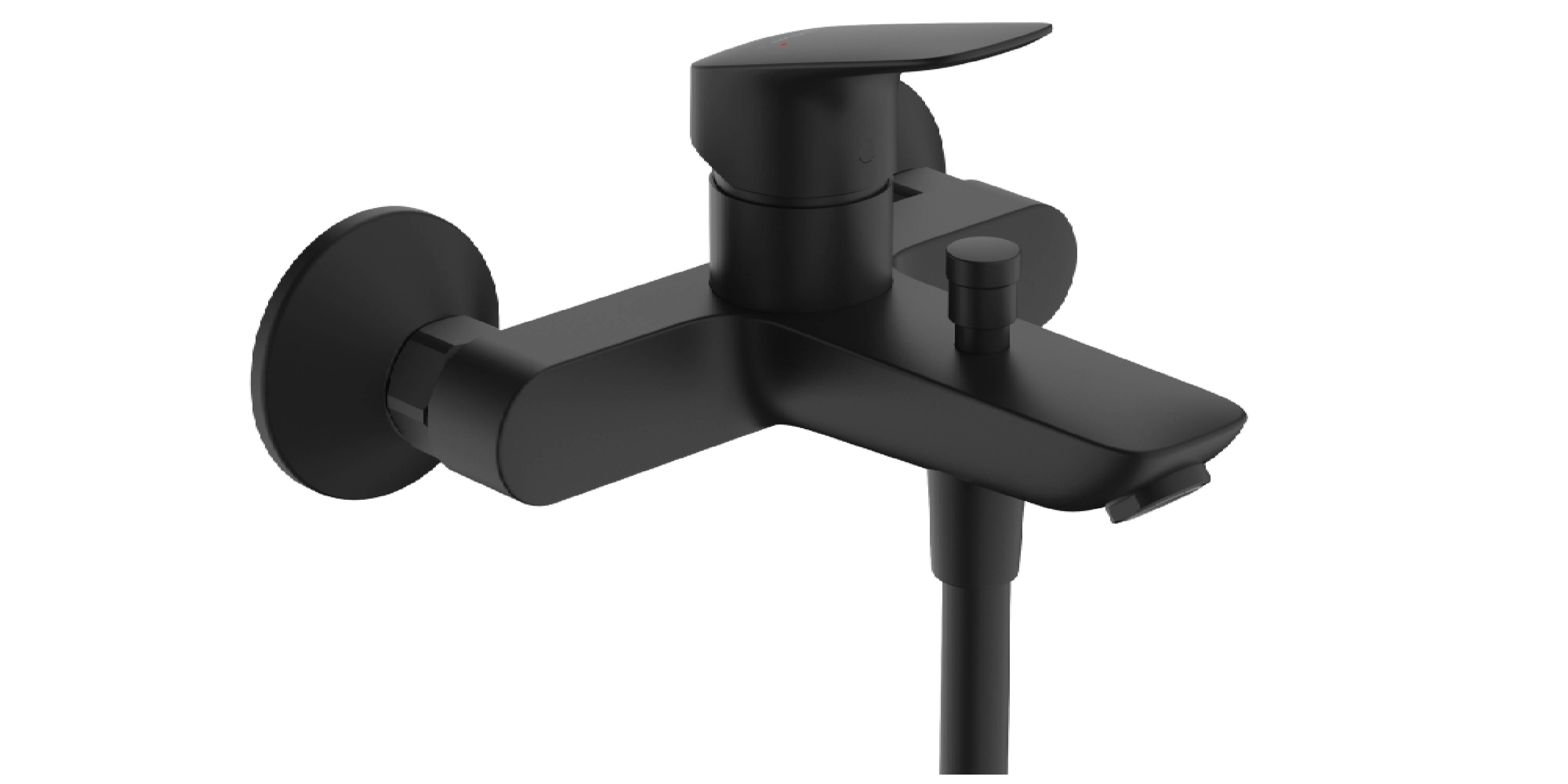 Hansgrohe Logis bad- en douchekraan wand zwart 71401670
