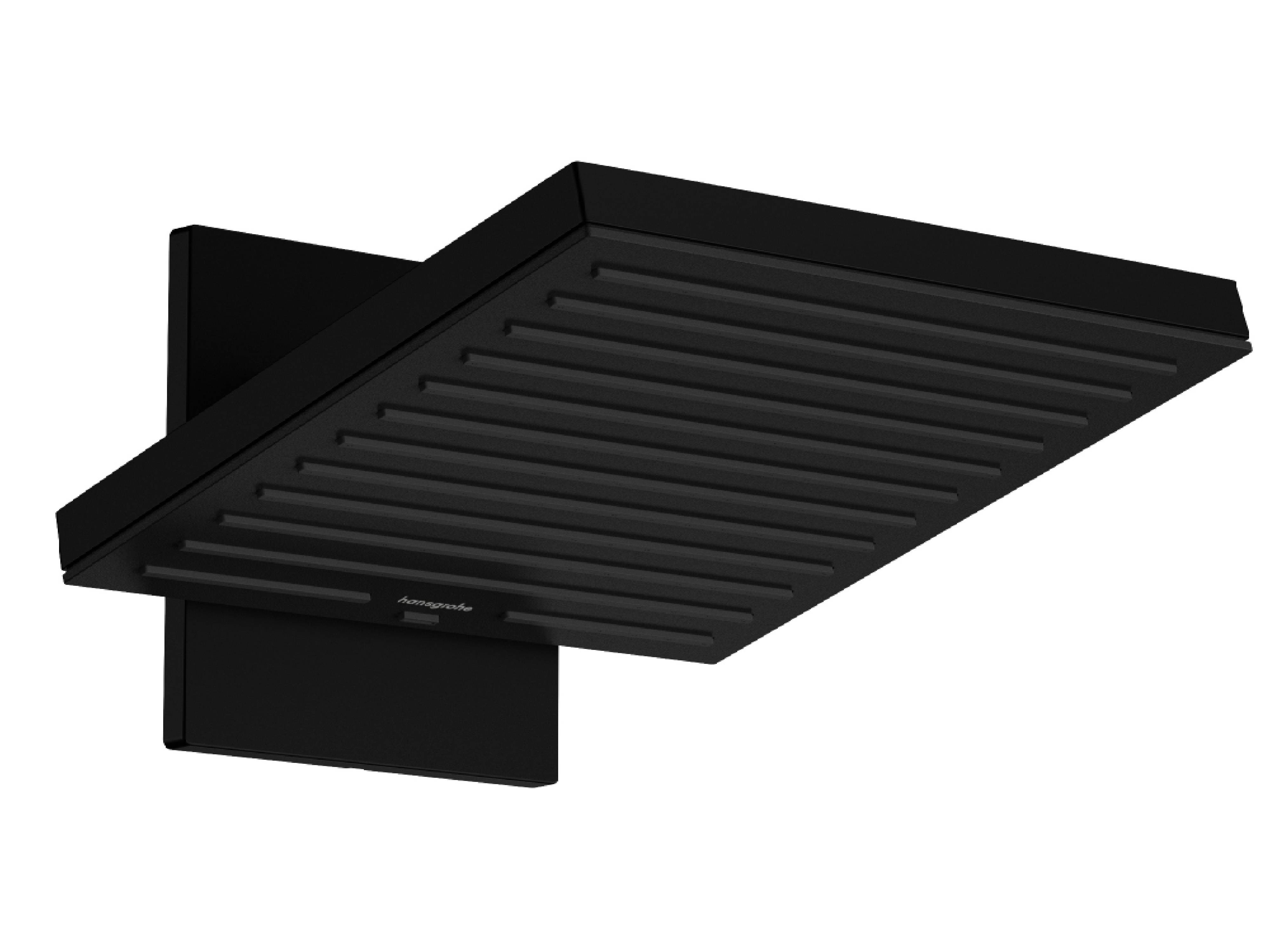 Hansgrohe Pulsify E regendouche met arm 26x26 cm vierkant zwart 24351670