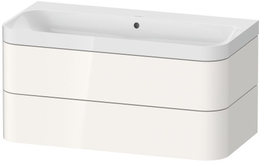 Duravit Happy D.2 wastafel met kast 97.5 cm wit HP4348N2222