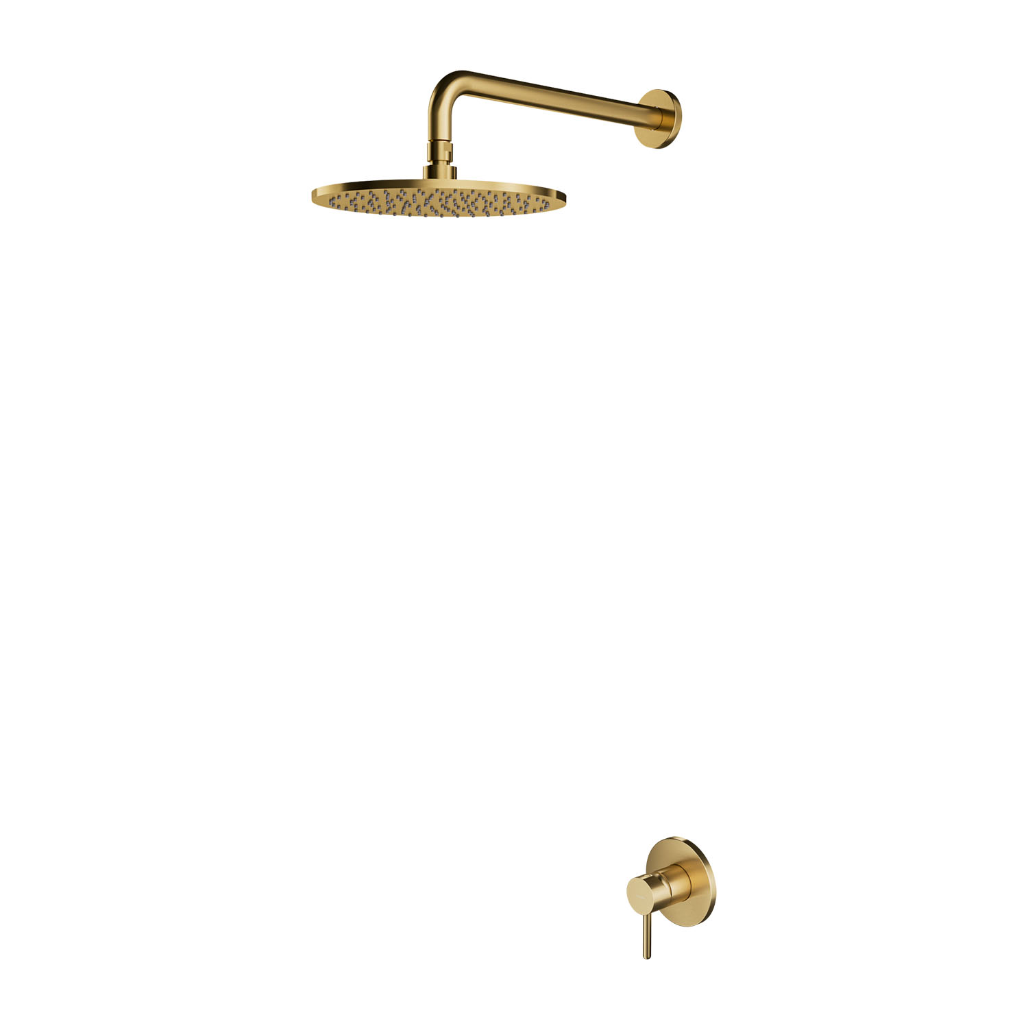 Omnires Y doucheset inbouw met regendouche gouden SYSY36GLB