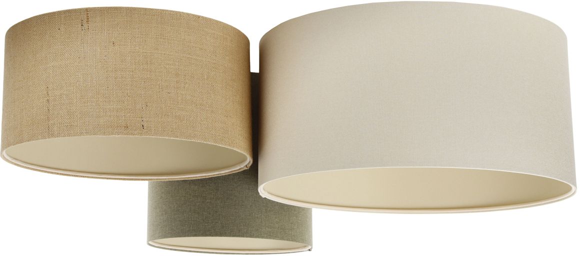 BPS Koncept Boho Ellegant plafondlamp 3x60 W groen-beige 080-074