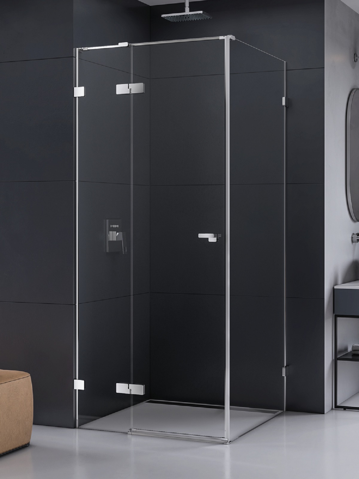 New Trendy Eventa douchecabine 120x80 cm rechthoekig chroom glans/helder glas EXK-4473