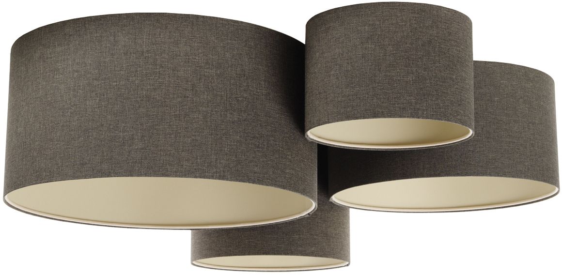 BPS Koncept Boho Ellegant plafondlamp 4x60 W grafiet 084-068
