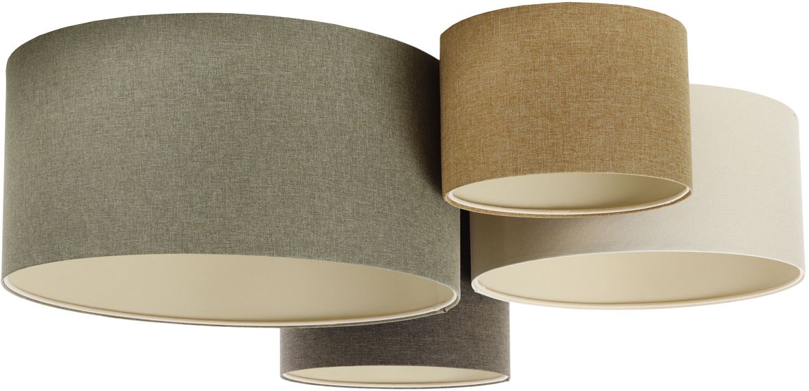 BPS Koncept Boho Ellegant plafondlamp 4x60 W groen-bruin 084-073