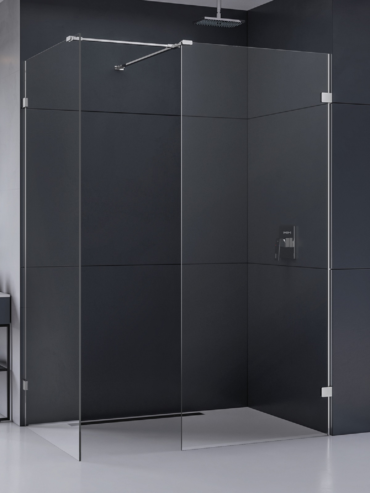 New Trendy Eventa inloopdouche 140x80 cm chroom glans/helder glas EXK-4651